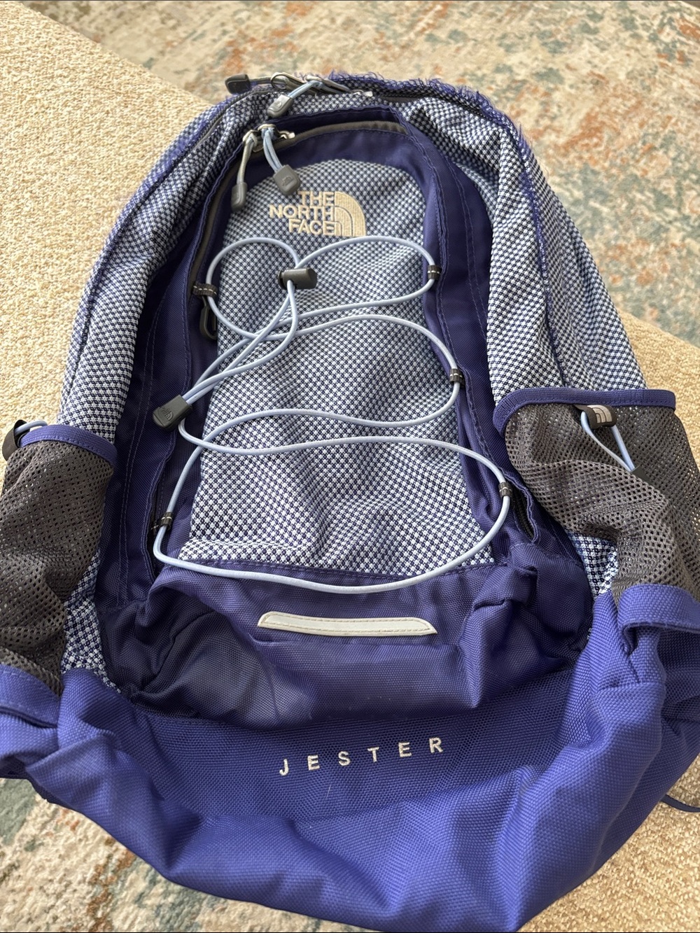 The North Face Jester Backpack - Purple and Light Gray